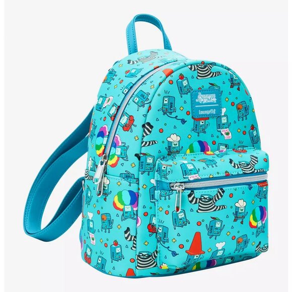 Loungefly - Adventure Time BMO Poses Mini Backpack - NEW - Picture 2 of 4